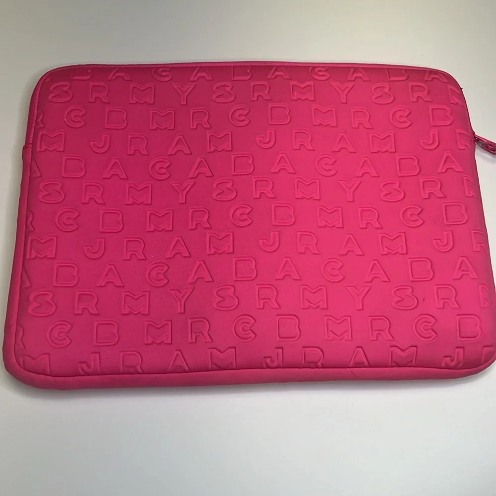 Marc by Marc Jacobs Pink Dreamy Logo Laptop Case